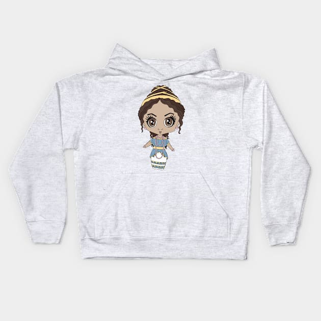 Ancient Greek Woman Kids Hoodie by thehistorygirl